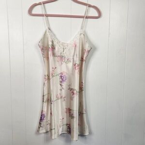 Floral Satin Nightgown